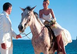 Bruid op paard